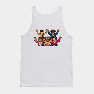 Group of gay pride lgbtq celebration freedom party. Tank Top